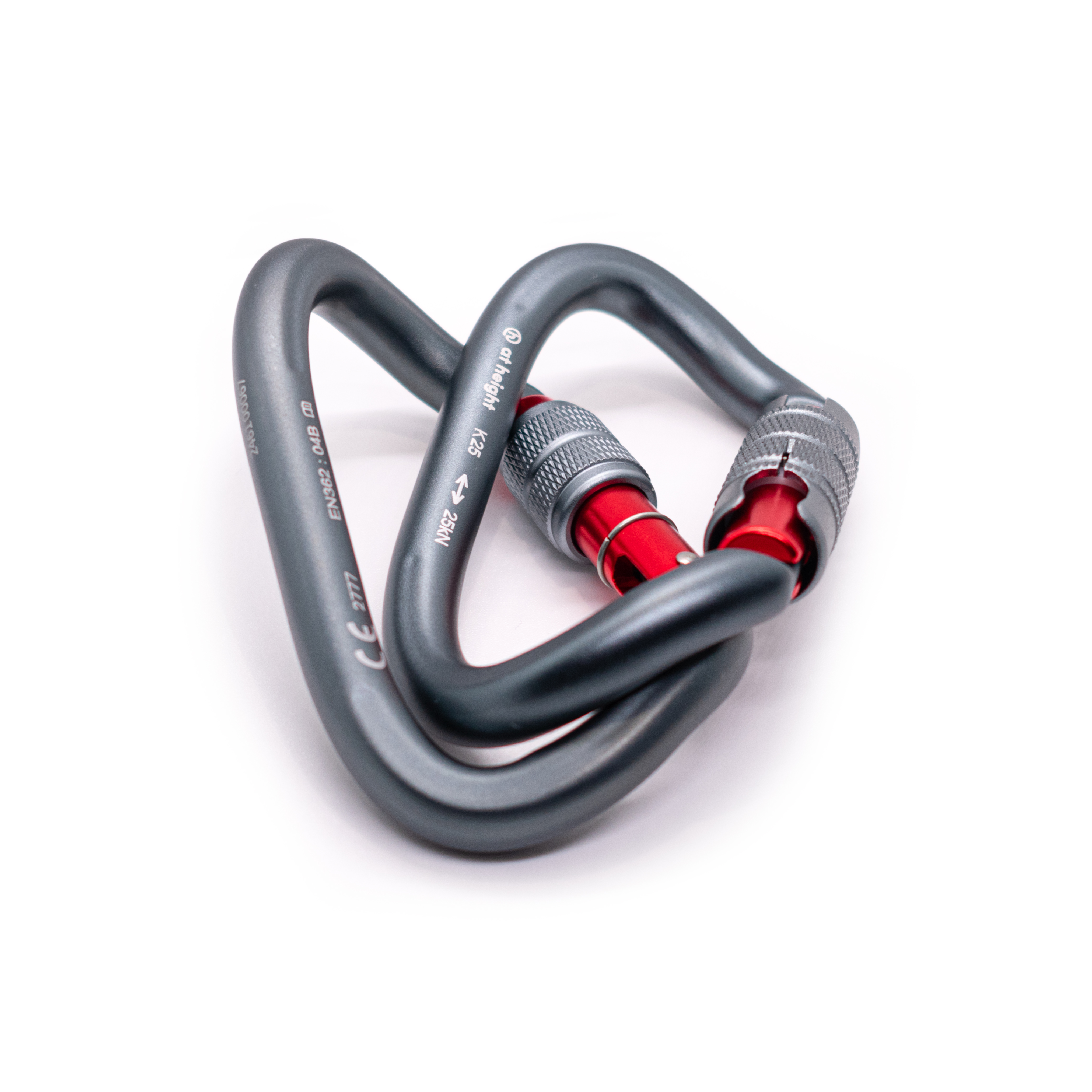 K25 ‘CurlyWirly’ Twisted Aluminium karabiner